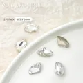 Durchsichtige Nagelhunst-Strasssteine in Axtform mit spitzem Rücken, 9x14 mm für Maniküre - Axt-Stil / 9*14mm (1 Piece)
