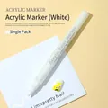 Marqueur acrylique blanc pour le nail art et le graffiti à séchage rapide - Blanc