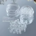 Aurora iridescent crystal crushed stones for nail art, moonbeam white color 01# decoration - 01# Moonlight White