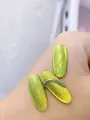 Professional lime green cat eye nail gel polish with shimmering magnetic crystal effect - 16# Sunlight Glow