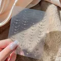 Elegante französische Kristall-Diamant-Nagelsticker Variante 02# mit geschwungenen Linien - Französischer Kristalllinien Stil (TO-2979)
