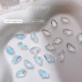 Cristales de nail art iridiscentes con forma de hacha para manicura profesional G1307 - 1 Pieza (G1307 Hacha-9x14mm)