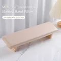 Reposamanos profesional de manicura rusa biselado en madera de color té con leche - Estilo con Soporte Inclinado / Color Té con Leche