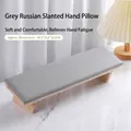 Cojín reposamanos de manicura rusa gris de madera para mesa de salón profesional - Estilo con Soporte Inclinado / Gris