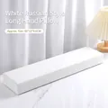 Reposamanos blanco para manicura estilo ruso, 50 cm de largo, para mesa de uñas. - Estilo de Reposacabezas Extendido / Blanco