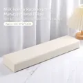 Reposamanos de manicura largo de estilo ruso en color blanco crema para salones de uñas profesionales - Estilo de Reposacabezas Extendido / Amarillo leche