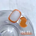 Oranje en wit nagelkunst schilderij gel kleurmonster N.11 voor professionele manicure - Painter Nagelkunst Schildergel / NO.11 (Oranje)