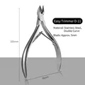 Professional stainless steel cuticle nipper with 5mm blade for manicure and nail care. - Cuticle Nipper (D11)
