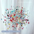 Premium assorted colorful mixed shape flatback rhinestones for nail art decoration set 002 - 002 Long Square Mixed Style / 150 Pieces (50 Irregular + 100 Round)