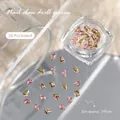 Rosa tropfenförmige Zirkon-Nagelkrallendrill für Maniküre, Größe 3x5mm - Rosa Wassertropfen (3x5mm) / 20er Set