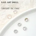 Exquisite klare, facettierte Rund-Strasssteine mit spitzer Rückseite für Nail Art, 6x6mm - 6*6 Satellit / 6*6mm (1 Piece)