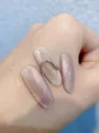 Sparkling cat eye nail gel polish with a magnetic crystal shimmer finish in nude pink - 17# Star Orbit