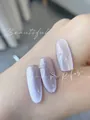 Glittery purple cat-eye magnetic nail gel polish with a shimmering crystal effect - 04# Cuckoo
