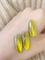 Shimmering golden green cat-eye magnetic nail gel polish with high-gloss finish for DIY - 05# Green Begonia