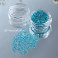 Irregular sea salt blue aurora crystal crushed stones for nail art decoration SKU 05 - 05# Sea Salt Blue