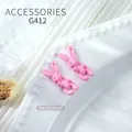 3D matte pink rabbit skull style nail charms for manicure decoration size 20x10mm - Pink Matte 3D Rabbit Style (g412) / 1 Piece (20*10mm)