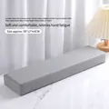 Cojín reposamanos de manicura gris estilo ruso profesional para mesa de uñas y salón - Estilo de Reposacabezas Extendido / Gris