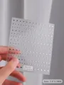 3D silver star nail art stickers sheet for manicure decorations 7.9x9.3mm model 53-04 - Four-Pointed Star (53-04)
