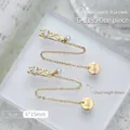 Charme d'ongle de luxe pour Nouvel An avec zircon 2023 et pendentif chaîne doré Fu - Style Pendentif Plaque de Bénédiction Nouvel An (G-1195) / 1 Pièce