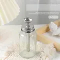 Γυάλινο μπουκάλι πίεσης 120ml για νύχια με αντλία από ανοξείδωτο χάλυβα για καθαρισμό - Στρογγυλό (120ml)
