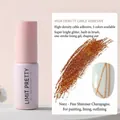 High density champagne gold glitter liner nail gel for fine nail art detailing - Fine Flash Champagne (N002)