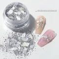 Dromerige zilveren galaxy nagelglitter en schelpschilfers voor professionele nageldecoratie - 02# Galaxy Kristal Glitters