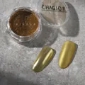 Retro gold nail magic mirror powder for ultra bright chrome metallic mirror finish - Antique Gold
