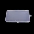 Transparente rechteckige PP-Kunststoffbox mit Deckel für die Aufbewahrung kleiner Teile - 17.4*10*2.2cm / Transparent