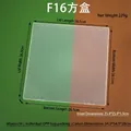 Boîte de rangement carrée en plastique PP transparent avec couvercle, intérieur 25,9 cm - Boîte Carrée F16 (Taille Extérieure 26.5*26.5*1.75cm)