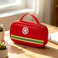 Kit di pronto soccorso portatile rosso di medie dimensioni con maniglia e dimensioni - Taglia S / Rosso
