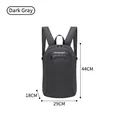 Black-grey lightweight folding backpack for hiking and travel, size 44x29x18cm - 20-35L / Black