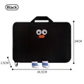 Bonita funda negra para portátil y tableta con dimensiones de 34,5x24x1,5cm. - Negro