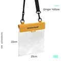 Pochette étanche en PVC jaune pour natation et plongée avec écran tactile - Jaune