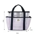 Sac de plage en filet fonctionnel en violet taro pour voyage, taille 28x28x16cm - 28x28x16cm / Violet
