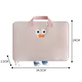 Funda rosa de dibujos animados para tableta con asa y medidas incluidas - Rosa
