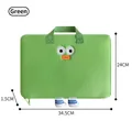 Funda verde para tableta con pies de dibujos y detalles bordados - Verde