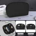 Portable black digital electronics organizer pouch for cables, chargers and accessories - Digital Storage Bag (B5-2628) / Black