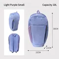 Light purple small 10L foldable outdoor backpack for travel and hiking 39x22x11cm - Small (10L) / Purple
