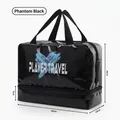 Portable waterproof dry and wet separation swimming storage bag in phantom black - Phantom Black