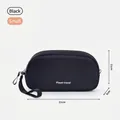 Pequeña bolsa de almacenamiento de viaje negra portátil para accesorios y cables - S / Negro