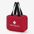 Borsa portatile rossa per kit di pronto soccorso con croce bianca e maniglia per emergenze - Rosso