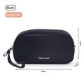 Bolsa organizadora de electrónica de viaje negra grande, dimensiones 24x13x7 cm - L / Negro