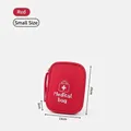 Piccola borsa medica rossa portatile kit pronto soccorso con dimensioni 15x11x2 cm - 15x11x2cm / Piccolo Rosso