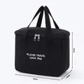 Insulated black lunch bag with portable handle and dimensions 24x14x19cm for commuting - Black