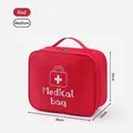 Kit di pronto soccorso portatile rosso di medie dimensioni per viaggi ed emergenze - 25x20x12cm / Medio Rosso