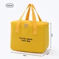Yellow insulated lunch bag for commute with 24x14x19cm dimensions - Yellow