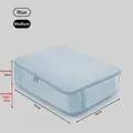 Medium blue expandable compression storage bag for clothes and quilts, 52x42cm dimensions - M / M Blue