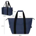 Blue 25L waterproof insulated picnic bag with precise dimensions for outdoor camping - S / Navy Blue