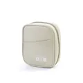 Borsa organizer digitale portatile antiurto per cavi e power bank in colore beige - Grigio Beige