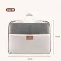 Durable large capacity foldable clothes storage bag in Size M, dimensions 42x32cm, cream - M / 42cm x 32cm / Khaki